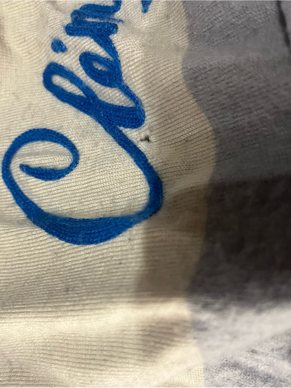 Cinelli Clément Vintage Cycling Jersey in Light Gray & Cream with Blue Logo - Picture 4 of 9